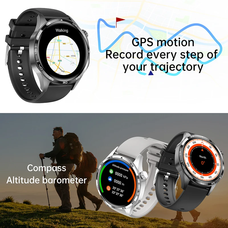 GT5 PRO Smartwatch – Men’s GPS, HD Screen, Bluetooth Call, NFC, Outdoor Sports - Image 4