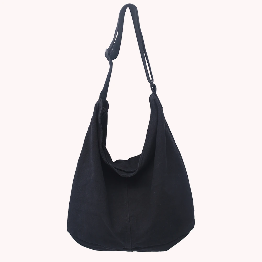 Japanese Harajuku Crossbody Handbags Solid Color Retro Crossbody Messenger Handbags Soft Pockets Large Capacity for Travel - Image 2