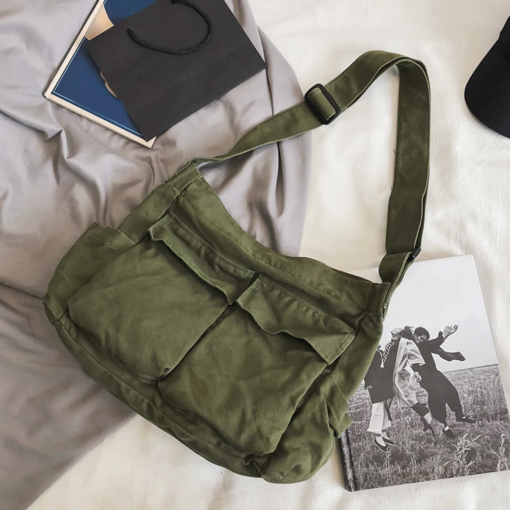 Fashion Canvas Shoulder Bag – Large-Capacity Crossbody for Women - Image 2